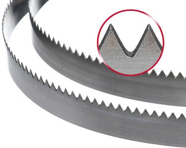 Curved Filed-in-the-Gullet blades