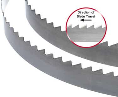 Curved Honeycomb bandsaw blades