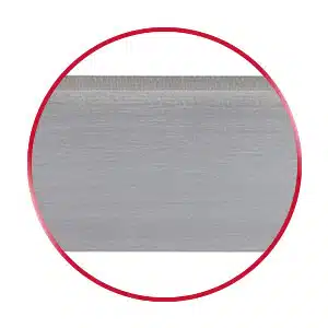 Narrow Knife edge blade in a red circle
