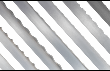 An assortment of Simmons' bandknife and bandsaw blades.