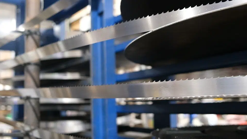 SimCut Butcher blades being manufactured. 